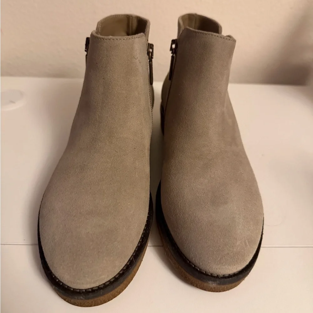 ITALEAU | Waterproof Foliana Booties Taupe Lavato Size 36 Made in Italy